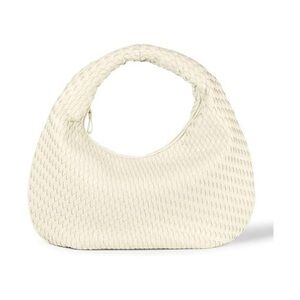 NWT Amazon Essentials Woven Shoulder Bag - Cream Off-White